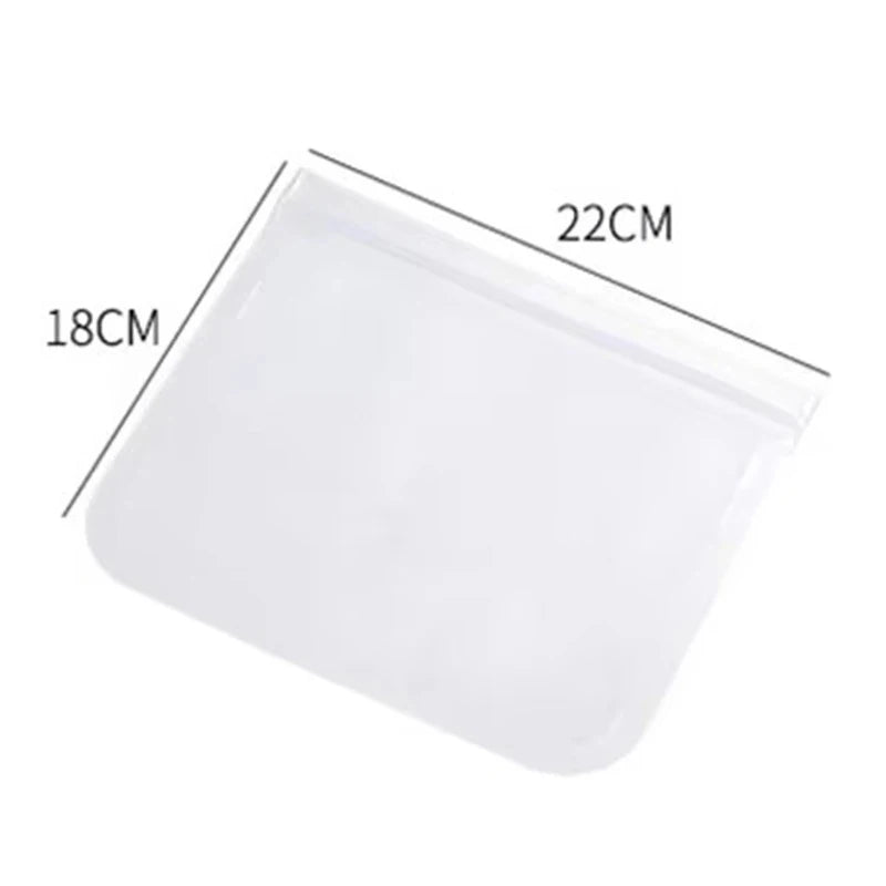 Silicone Food Storage Containers Fruit Vegetables Fresh Bag Fridge Organizer Pouch Sealed Container Fresh Keeping Bags Reusable