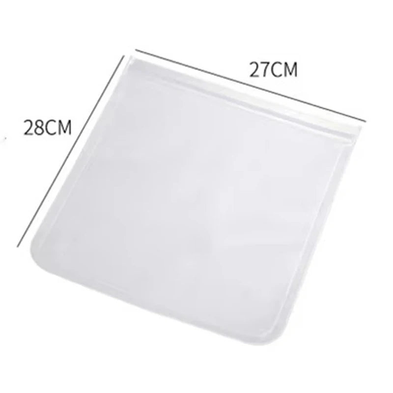 Silicone Food Storage Containers Fruit Vegetables Fresh Bag Fridge Organizer Pouch Sealed Container Fresh Keeping Bags Reusable