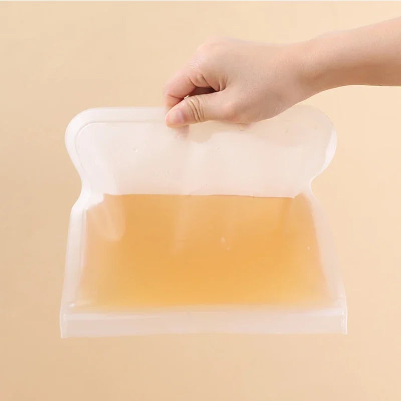 Silicone Food Storage Containers Fruit Vegetables Fresh Bag Fridge Organizer Pouch Sealed Container Fresh Keeping Bags Reusable